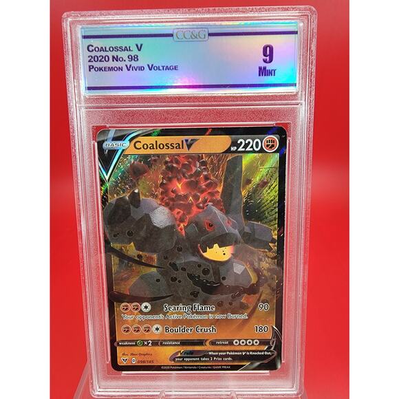 coalossal v pokemon card value Amazon.com: Pokemon Vmax Card Set - Coalossal VMAX 99/185 & Coalossal V  98/185 - Vivid Voltage